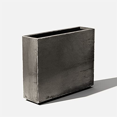 Corten Steel Span Planter - Metallic Series 30" H x 10" W x 38" L