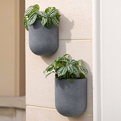 Wall Hanging Planters - Vertical Wall Planters for Outdoor/Indoor Plants, 2 Pack