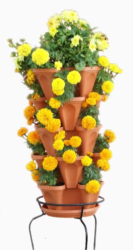 5-Tier Strawberry Pyramid Planter Garden, 5 Pots