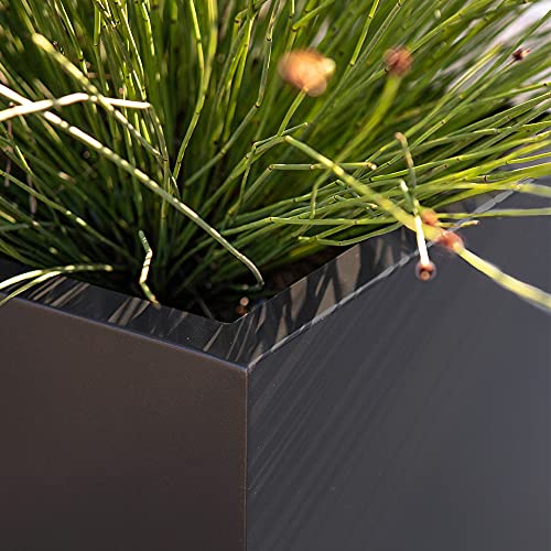 Outdoor Cube Planter - Metallic Series 22" H x 21" W x 21" L