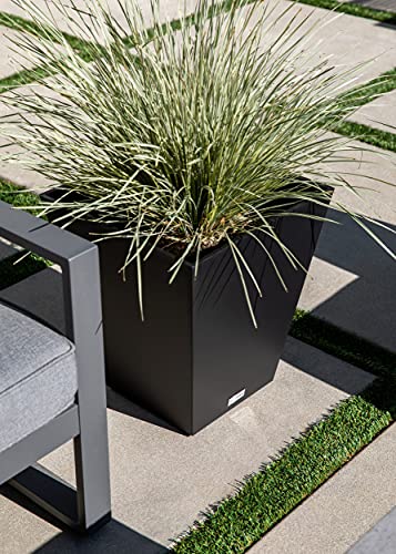 Wide Square Outdoor Planter - Nobleton 2 Pack, 18" H x 16" W x 16" L