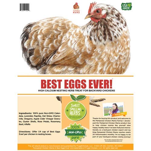 Pampered Chicken Mama Nesting Herbs - All-Natural 10 oz Feed Supplement for Great Eggs and Healthy Hens