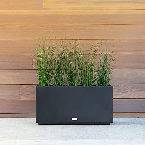 Long Box Outdoor Planter - Metallic Series 16.25" H x 10" W x 32" L