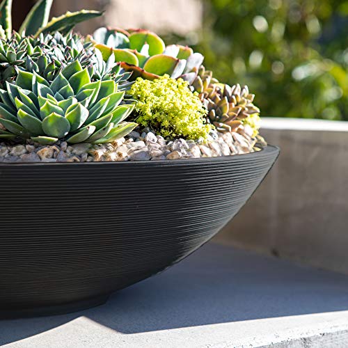 Round Bowl Outdoor Planter - Lane 8" H x 32" W