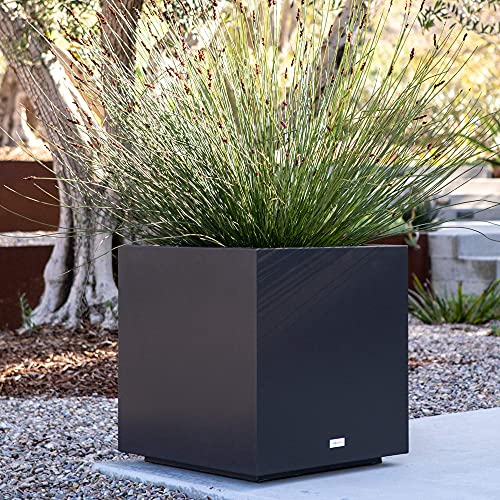 Outdoor Cube Planter - Metallic Series 22" H x 21" W x 21" L